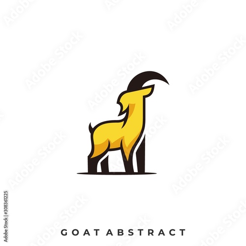 Goat Abstract Illustration Vector Template
