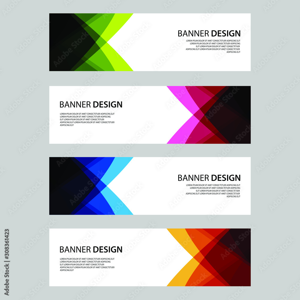 Fototapeta premium Vector Abstract design banner web template