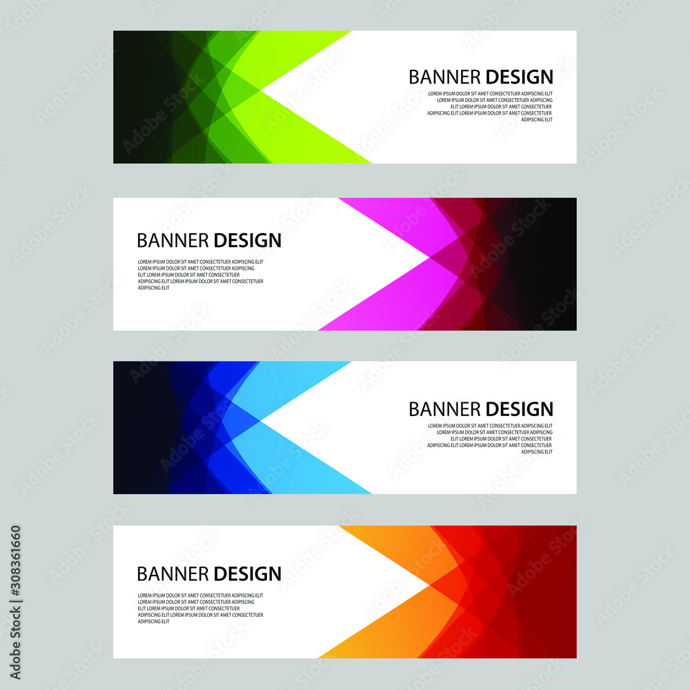 Vector Abstract design banner web template Vector Abstract design banner web template