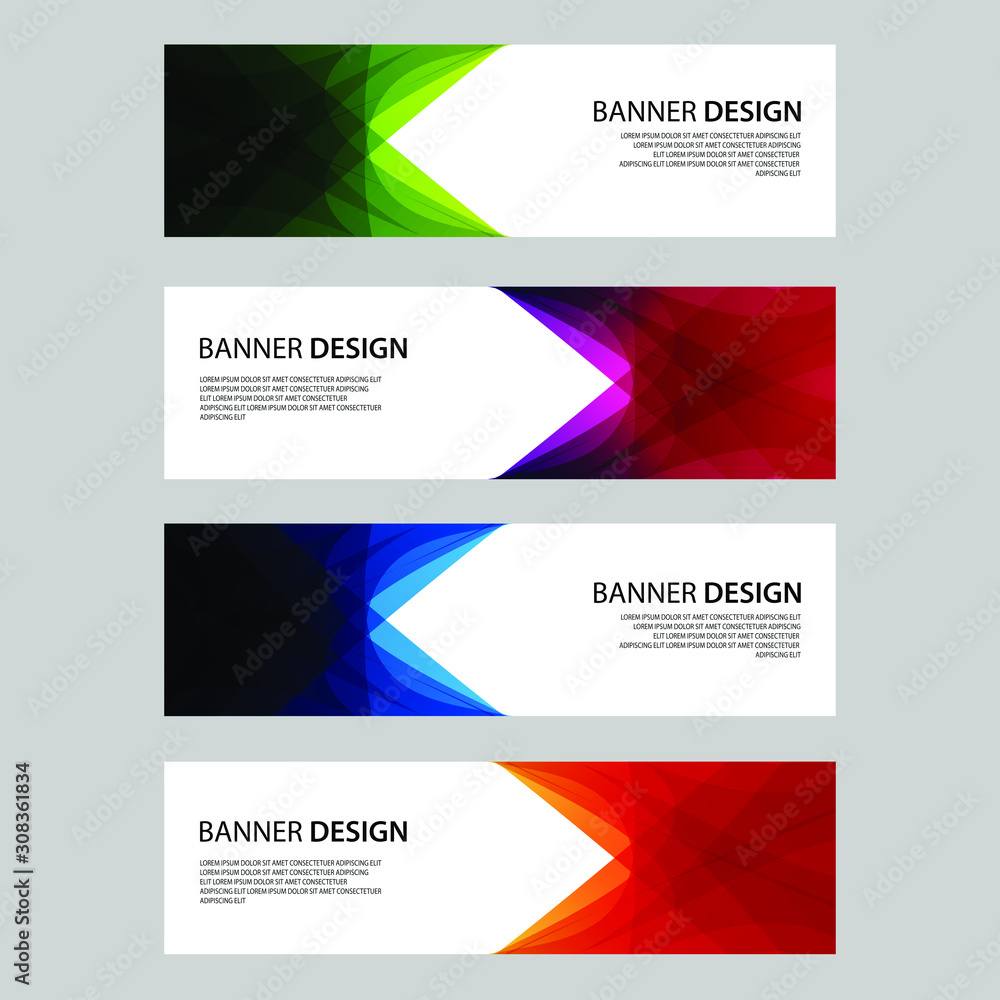 Vector Abstract design banner web template