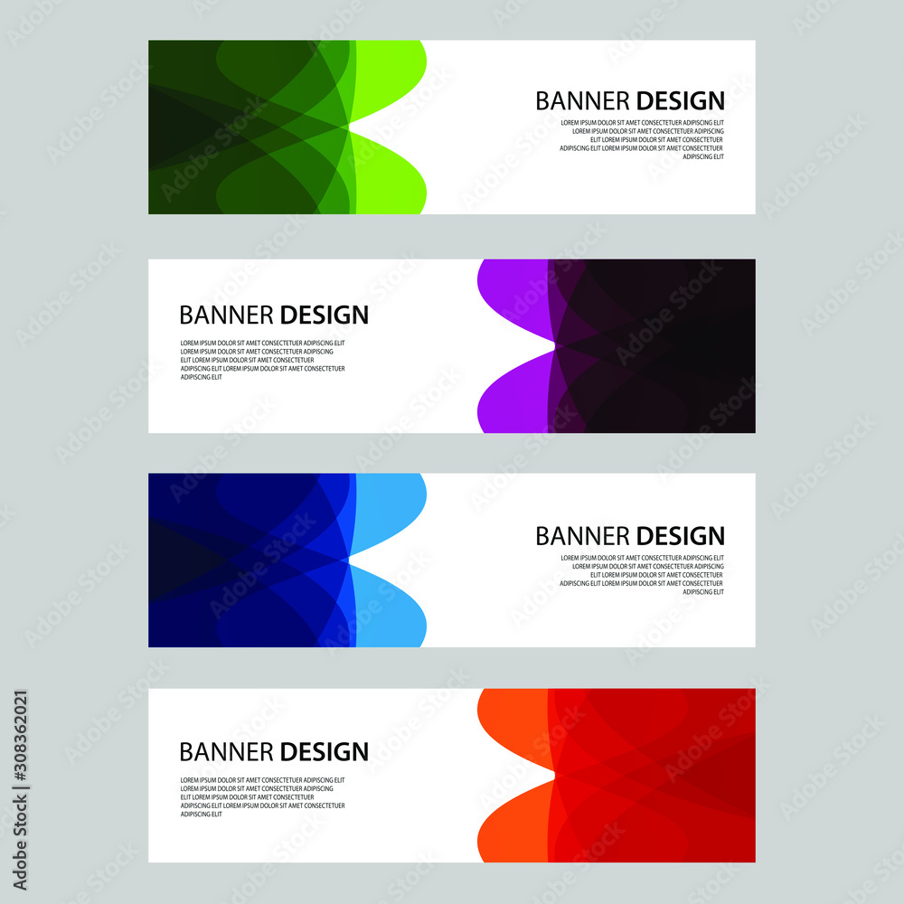 Fototapeta premium Vector Abstract design banner web template