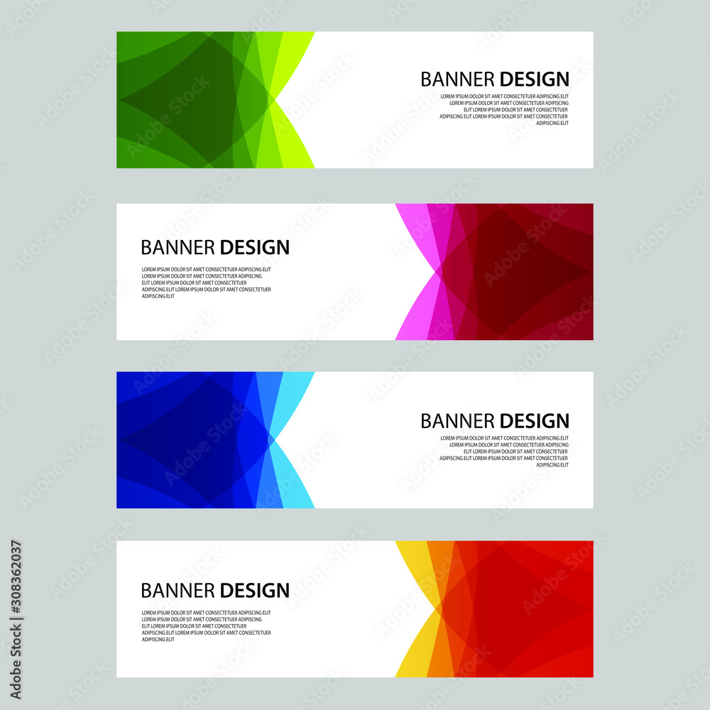 Vector Abstract design banner web template Vector Abstract design banner web template