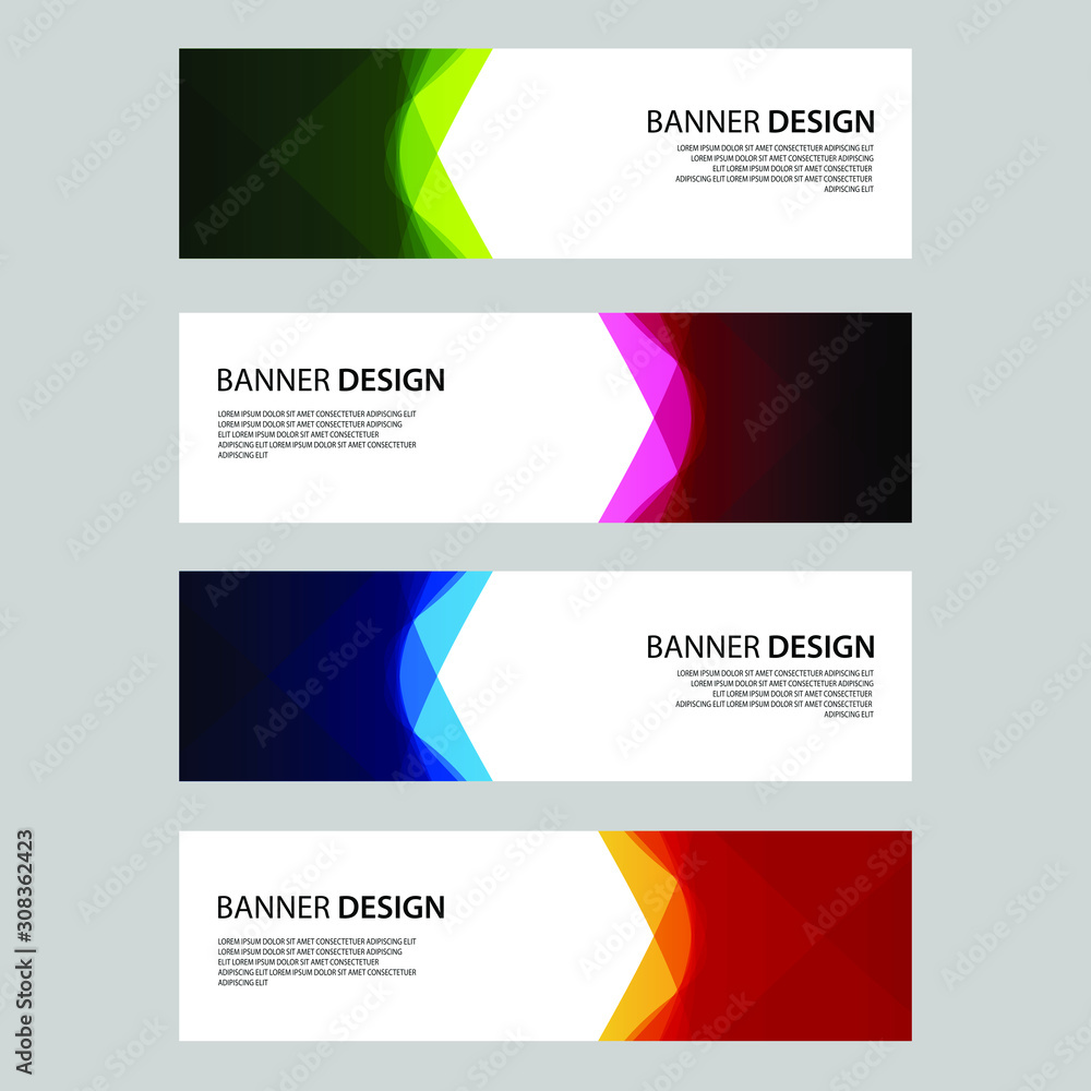Fototapeta premium Vector Abstract design banner web template