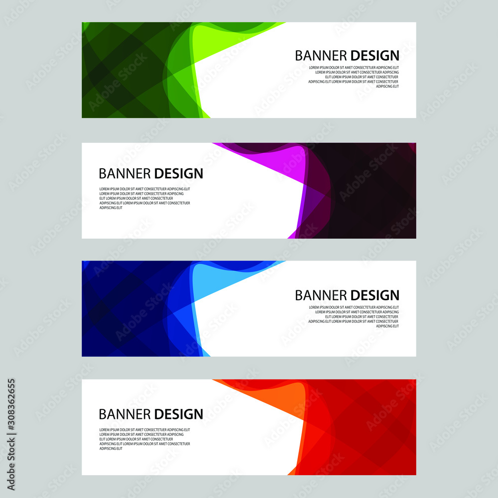 Fototapeta premium Vector Abstract design banner web template
