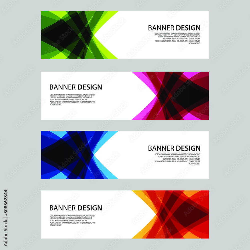 Fototapeta premium Vector Abstract design banner web template