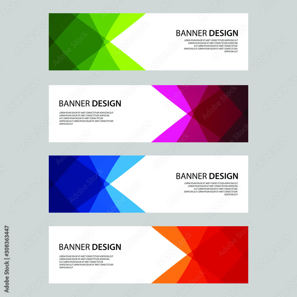 Naklejka premium Vector Abstract design banner web template