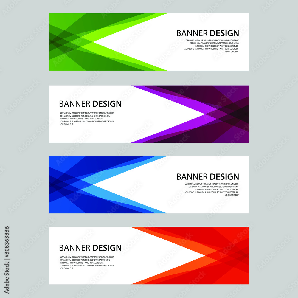 Fototapeta premium Vector Abstract design banner web template
