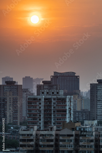 Wallpaper Mural Sunset in Beijing Torontodigital.ca
