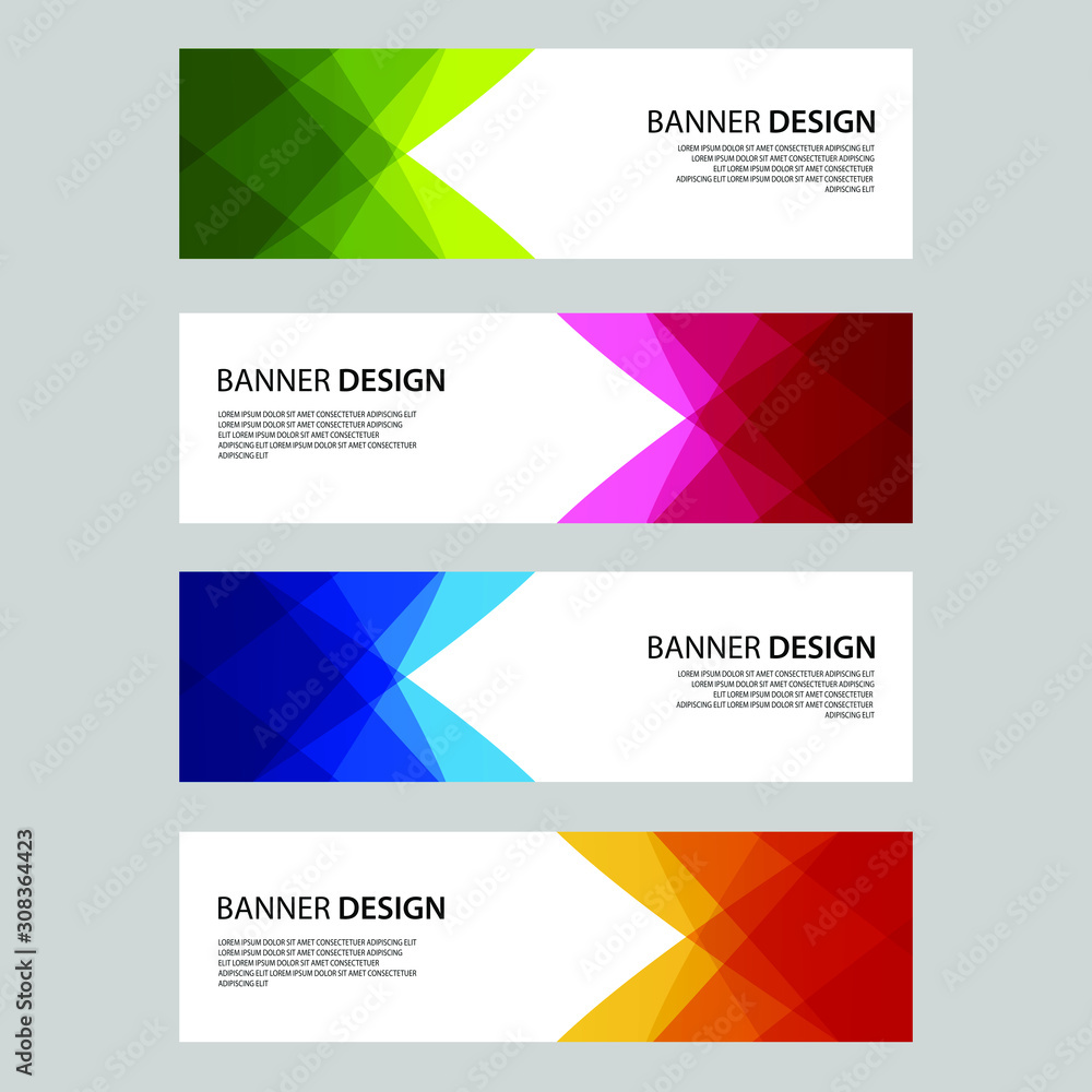 Vector Abstract design banner web template Vector Abstract design banner web template