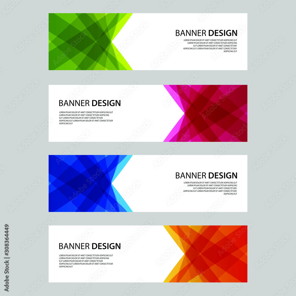 Naklejka premium Vector Abstract design banner web template