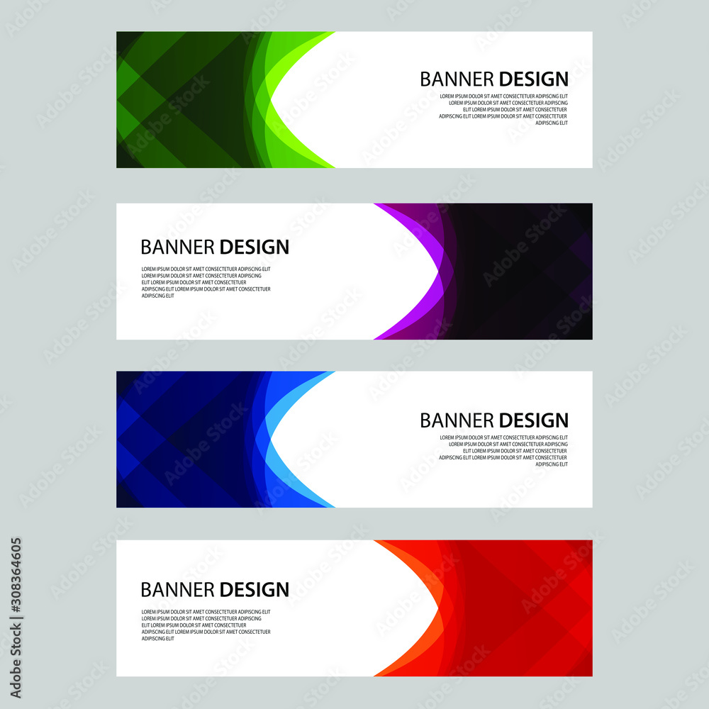Fototapeta premium Vector Abstract design banner web template