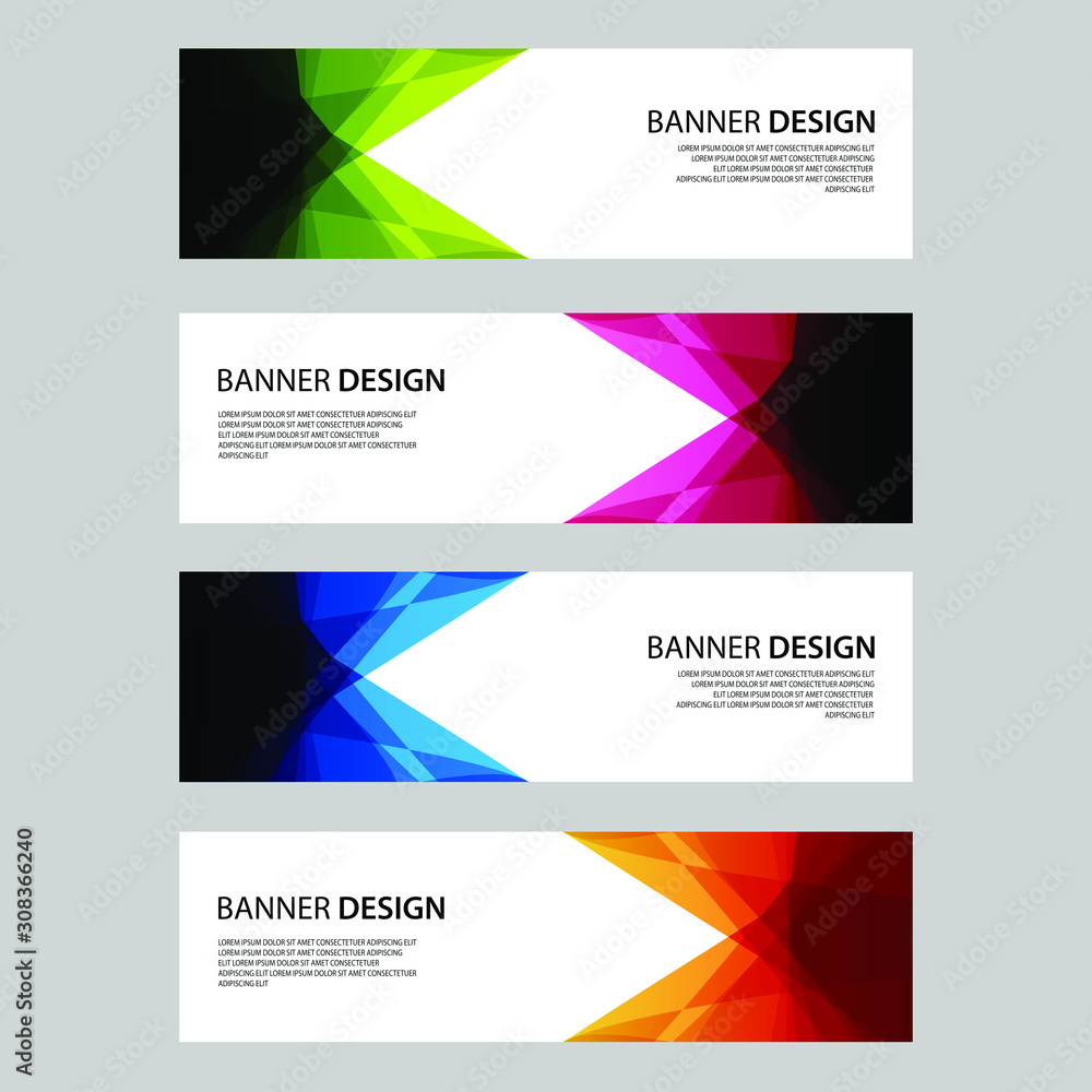 Fototapeta premium Vector Abstract design banner web template