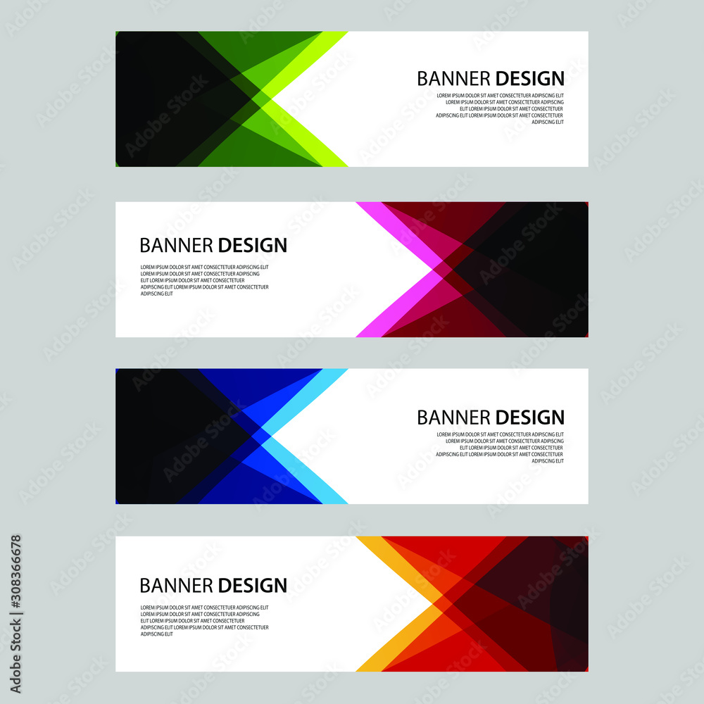 Fototapeta premium Vector Abstract design banner web template