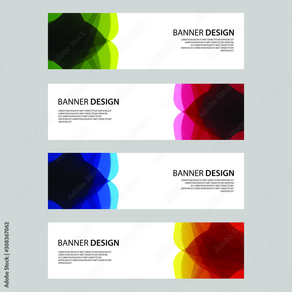 Fototapeta premium Vector Abstract design banner web template