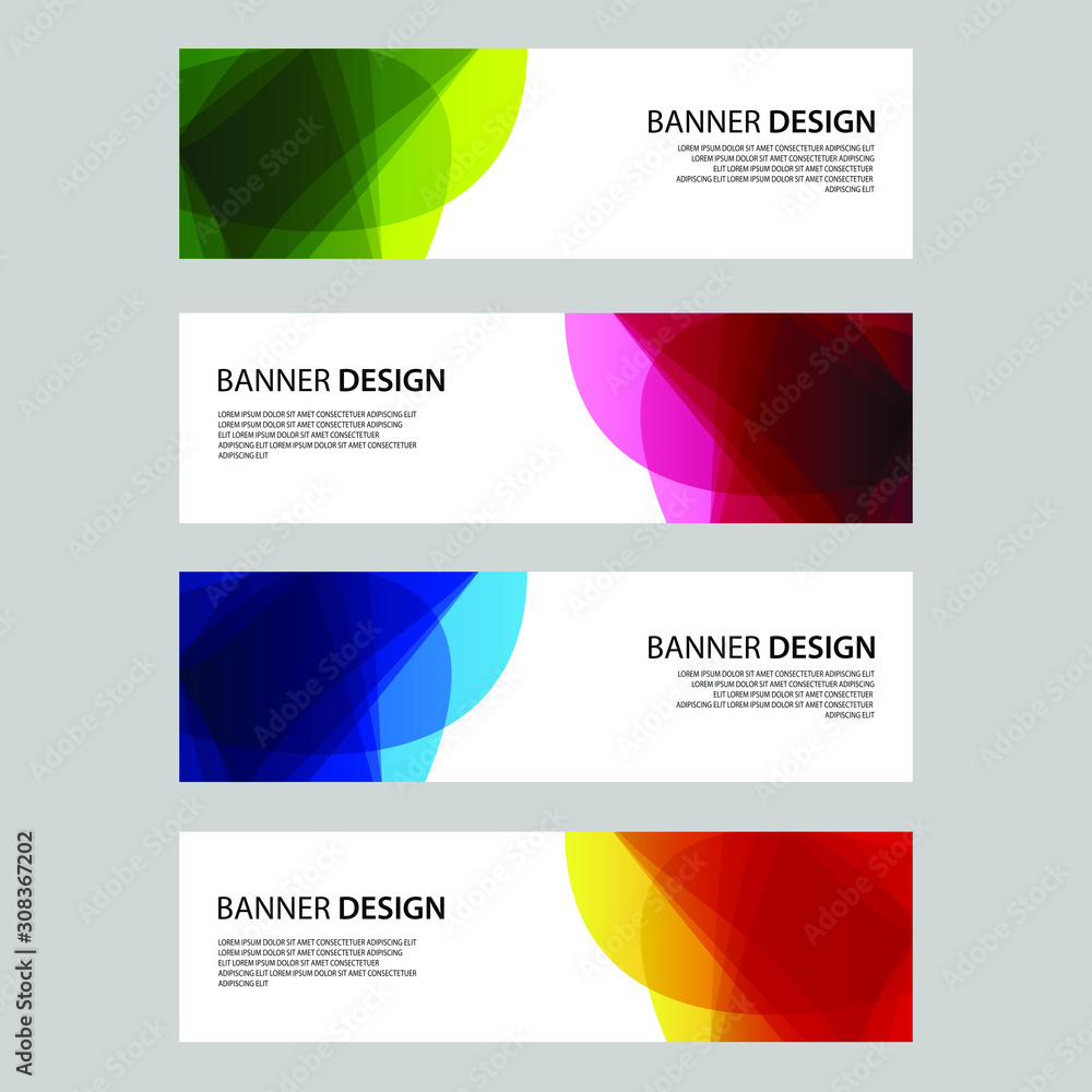 Fototapeta premium Vector Abstract design banner web template