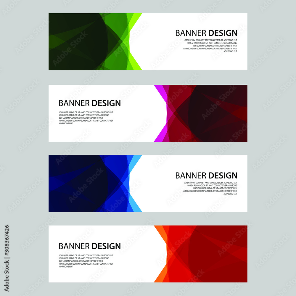 Fototapeta premium Vector Abstract design banner web template