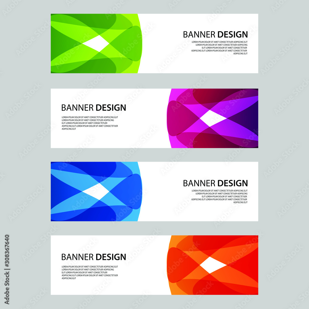 Fototapeta premium Vector Abstract design banner web template