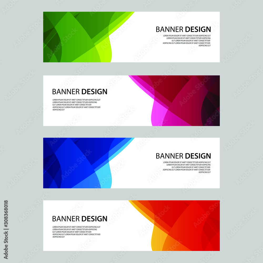 Fototapeta premium Vector Abstract design banner web template