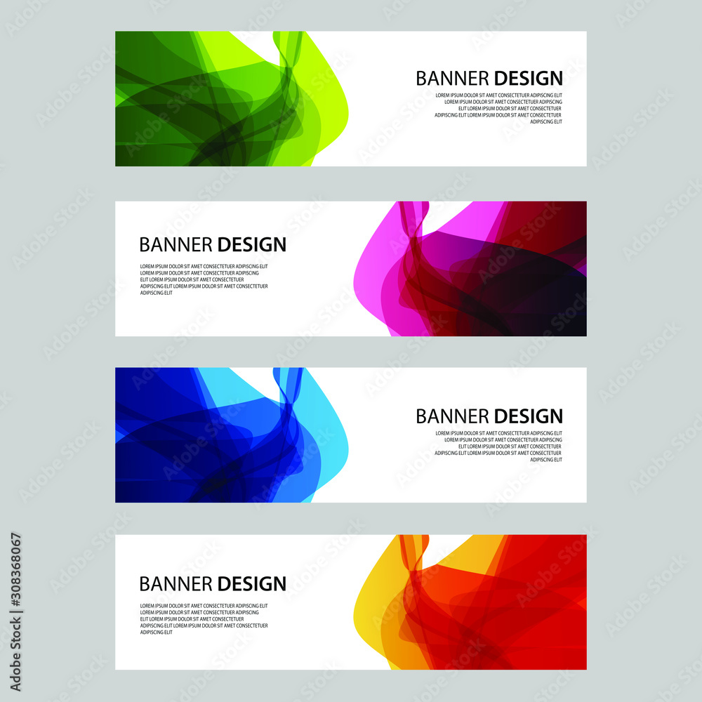Fototapeta premium Vector Abstract design banner web template