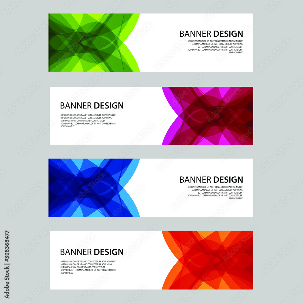 Fototapeta premium Vector Abstract design banner web template