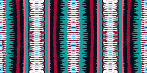 Indigo Chevron Vector Seamless Pattern. Surf 