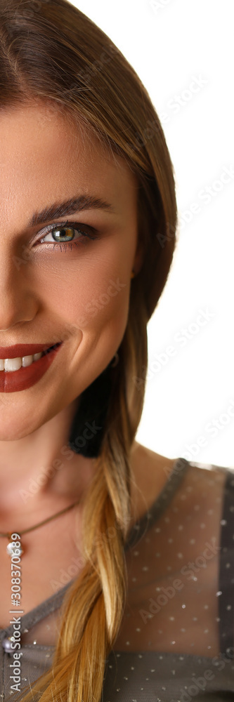Attractive Caucasian Girl Beauty Model Headshot Attractive Caucasian Girl Beauty Model Headshot