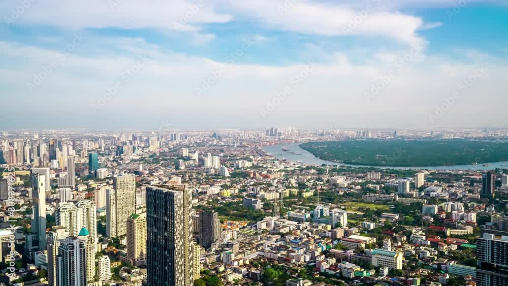 timelapse Bangkok cityscape in Thailand skyline timelapse Bangkok cityscape in Thailand skyline
