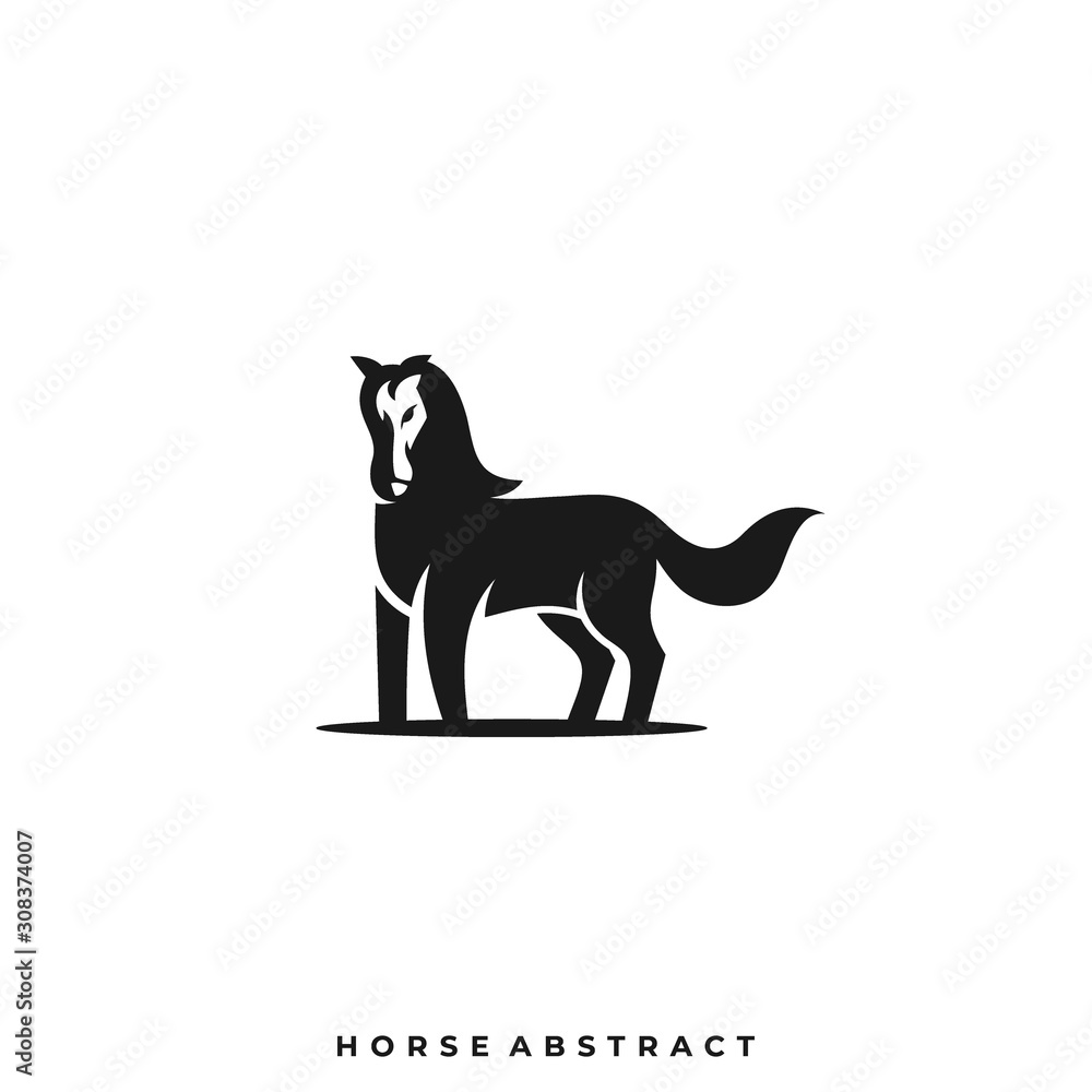 Horse Abstract Illustration Vector Template Horse Abstract Illustration Vector Template
