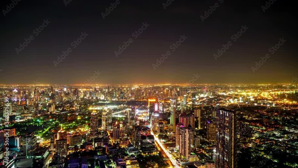 timelapse Bangkok cityscape in Thailand skyline timelapse Bangkok cityscape in Thailand skyline