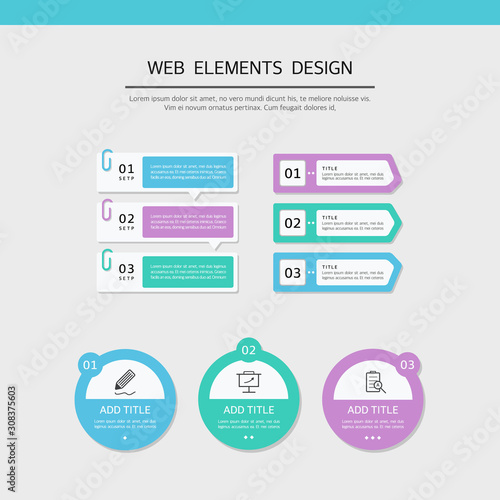 Simple web element design set
