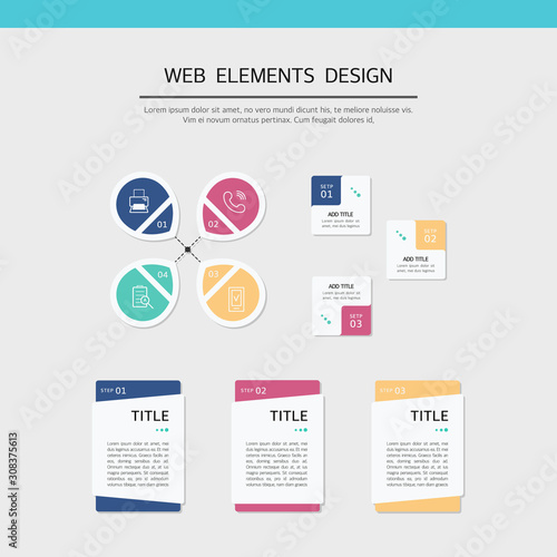 Simple web element design set