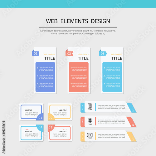 Simple web element design set