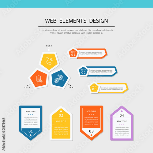 Simple web element design set