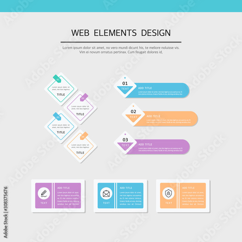 Simple web element design set