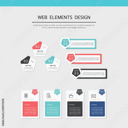 Simple web element design set