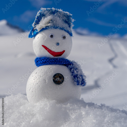 Image of a snowman. Handiwork. © PhotoBetulo