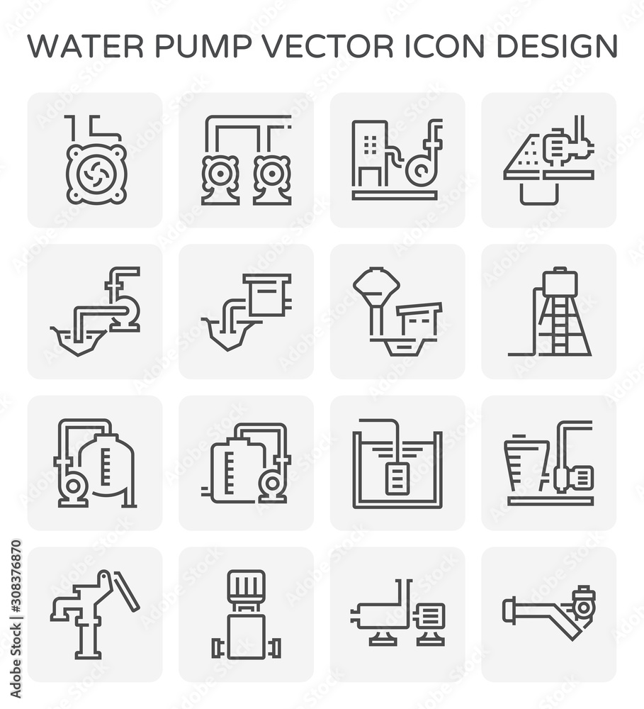 water pump icon water pump icon