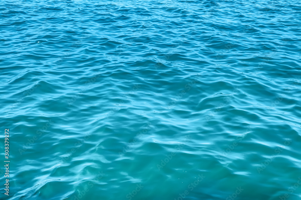 Surface of blue sea water Surface of blue sea water