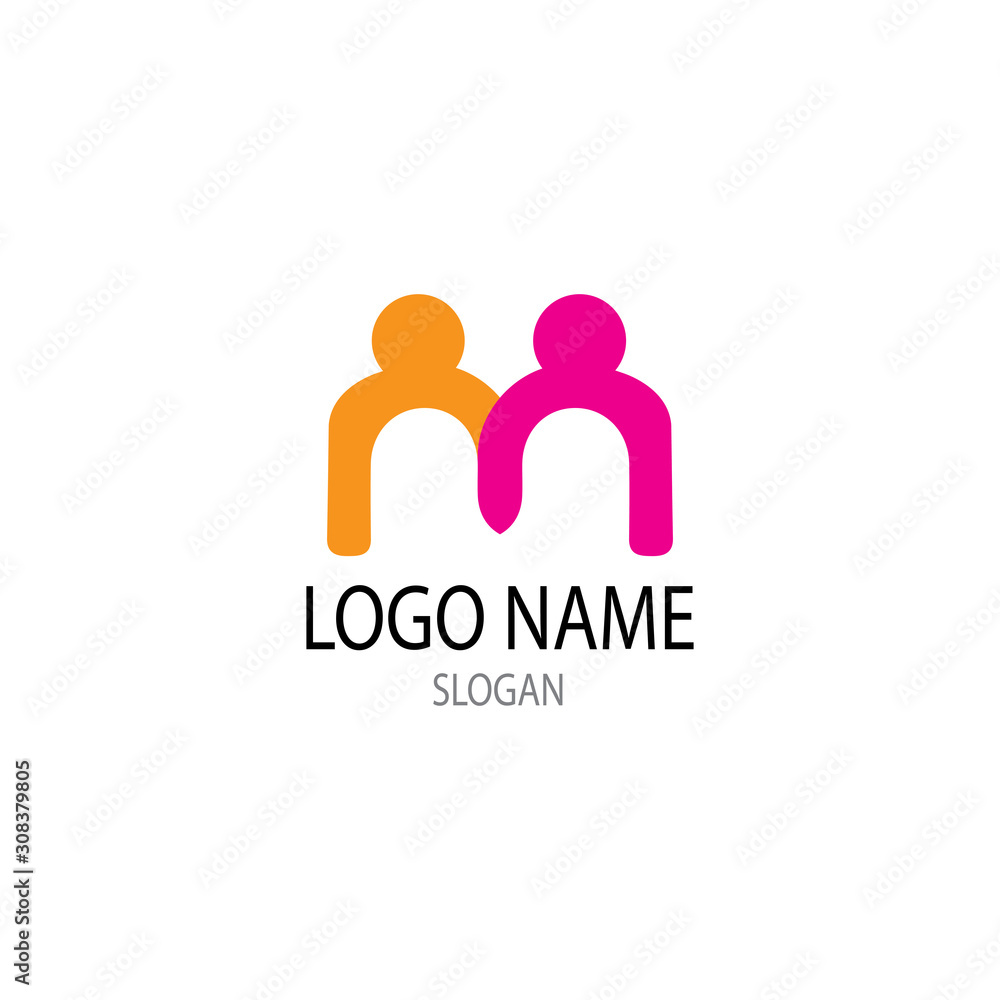 comunity people and busines logo vector comunity people and busines logo vector