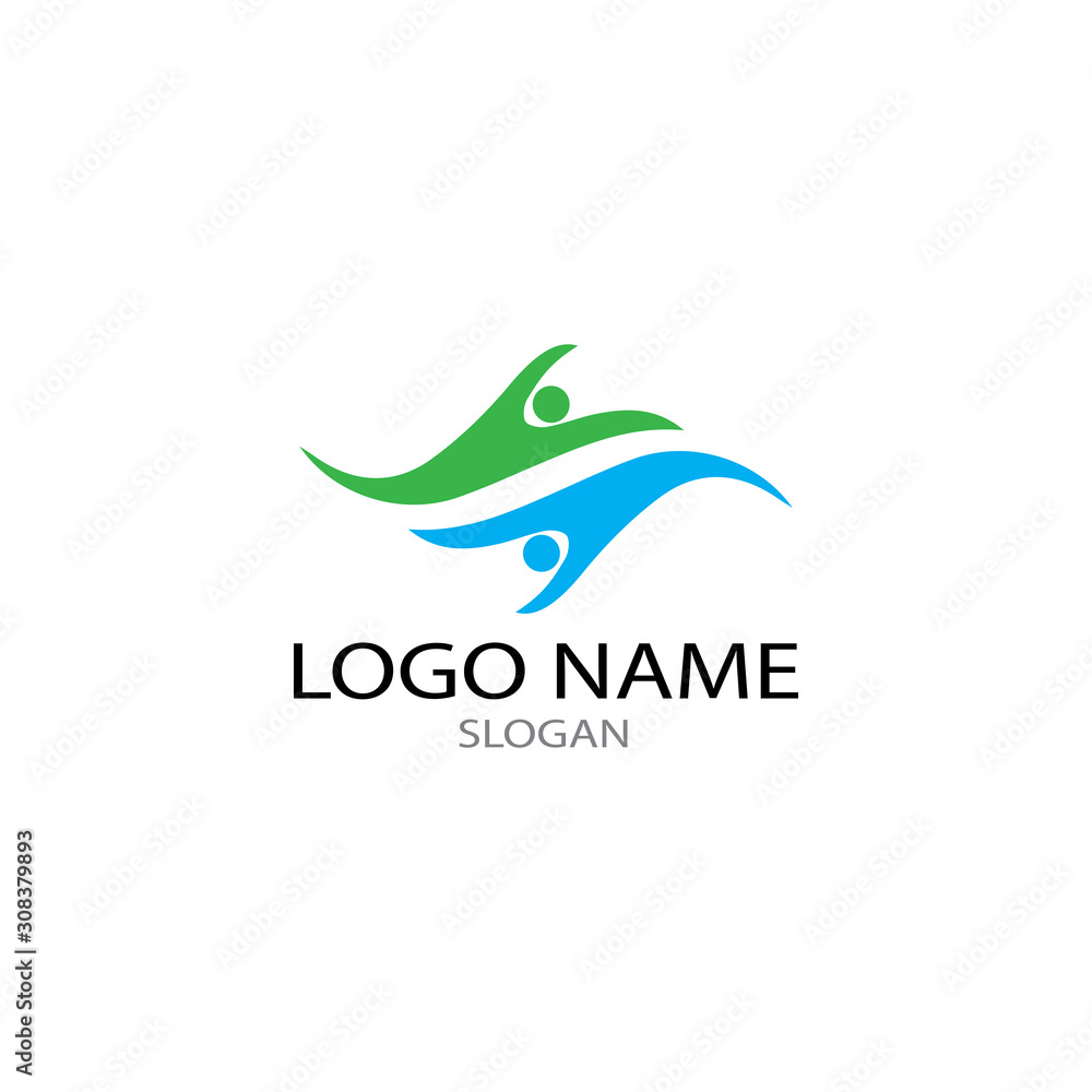comunity people and busines logo vector comunity people and busines logo vector