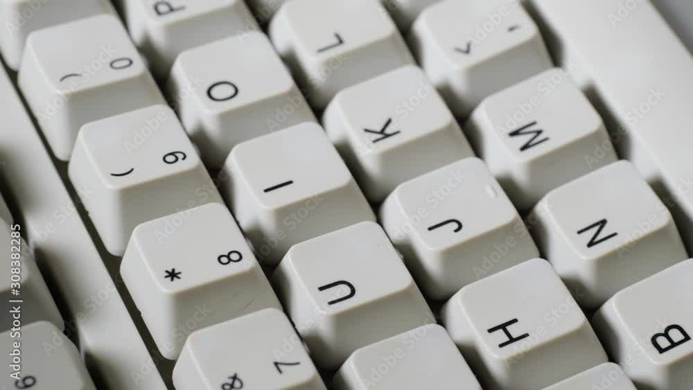 Finger presses 8 or * button on keyboard Finger presses 8 or * button on keyboard