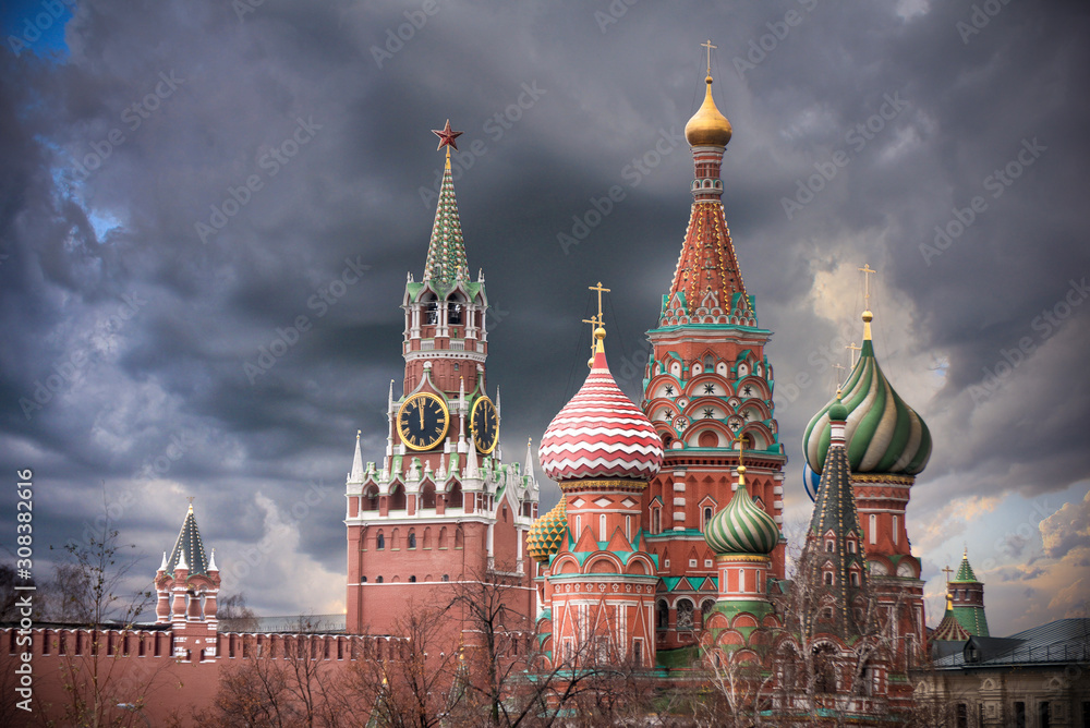 The Cathedral of Vasily the Blessed known as Saint Basil's Cathedral, is a Russian Orthodox church in Red Square in Moscow, Russia. The Cathedral of Vasily the Blessed known as Saint Basil's Cathedral, is a Russian Orthodox church in Red Square in Moscow, Russia.