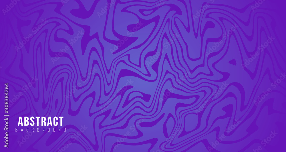 Fototapeta premium Abstract blue purple liquify background design