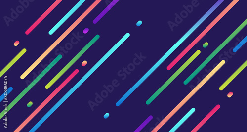 Colorful gradient round lines, stripe line with blue light, abstract, futuristic, energy, modern digital technology concept for wallpaper, banner background
