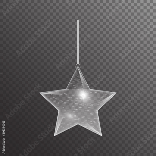 Hanging christmas star