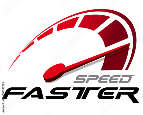 Speed Faster concept vector.