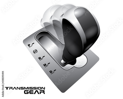 Transmission gear concept vector