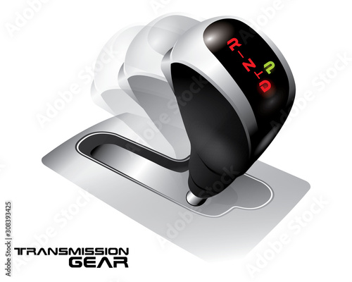 Transmission gear concept vector