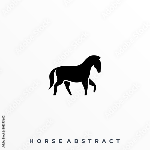 Abstract Horse Illustration Vector Template