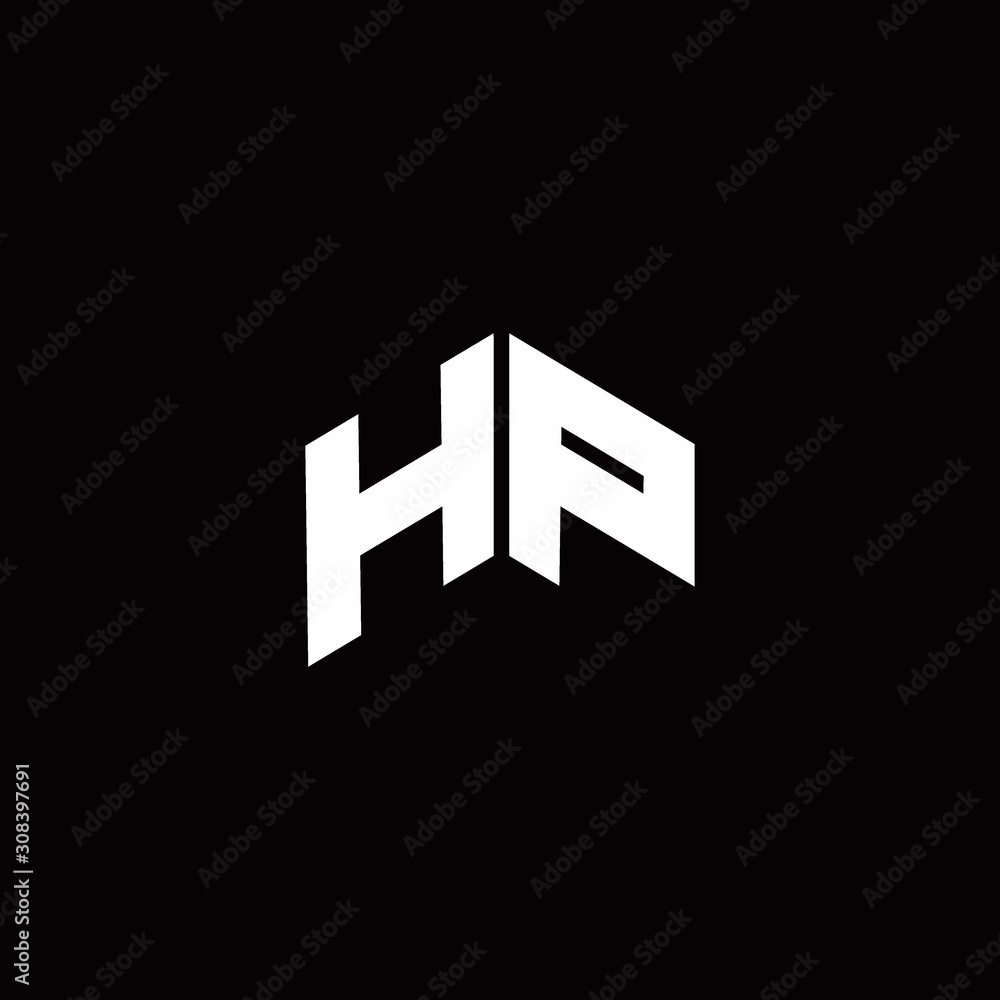 HP Logo monogram modern design template HP Logo monogram modern design template